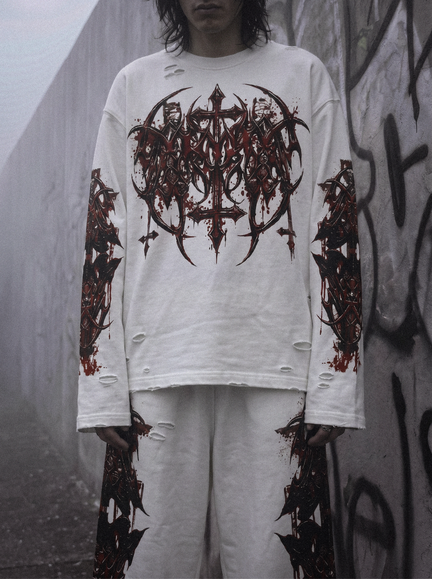 Bloodbound Longsleeve – White