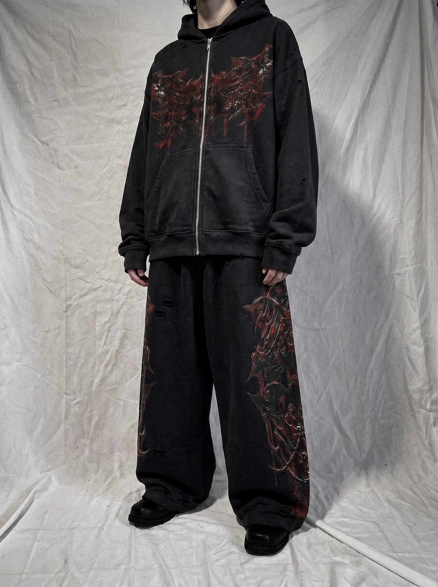 Bloodbound Zip Hoodie – Black