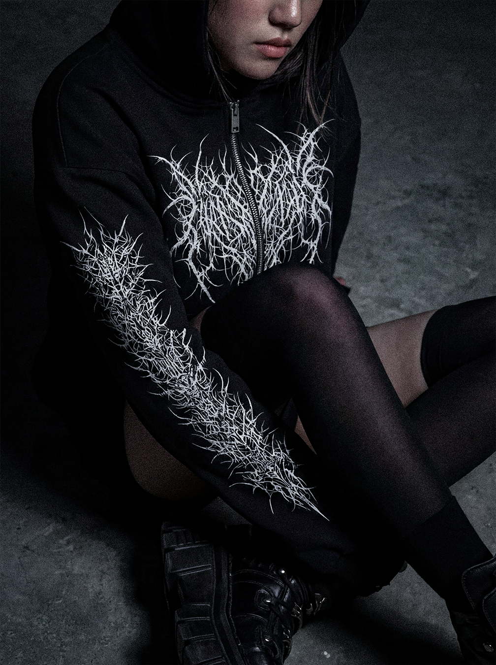 Necrospine Zip Hoodie