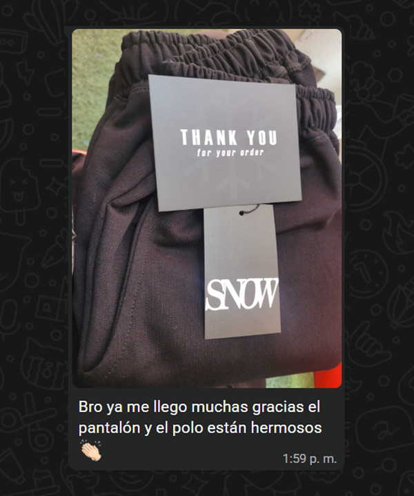 Mensaje de cliente