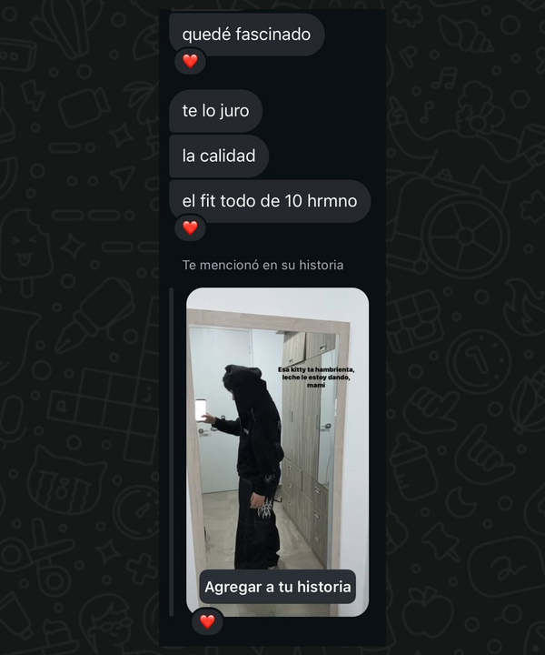Mensaje de cliente