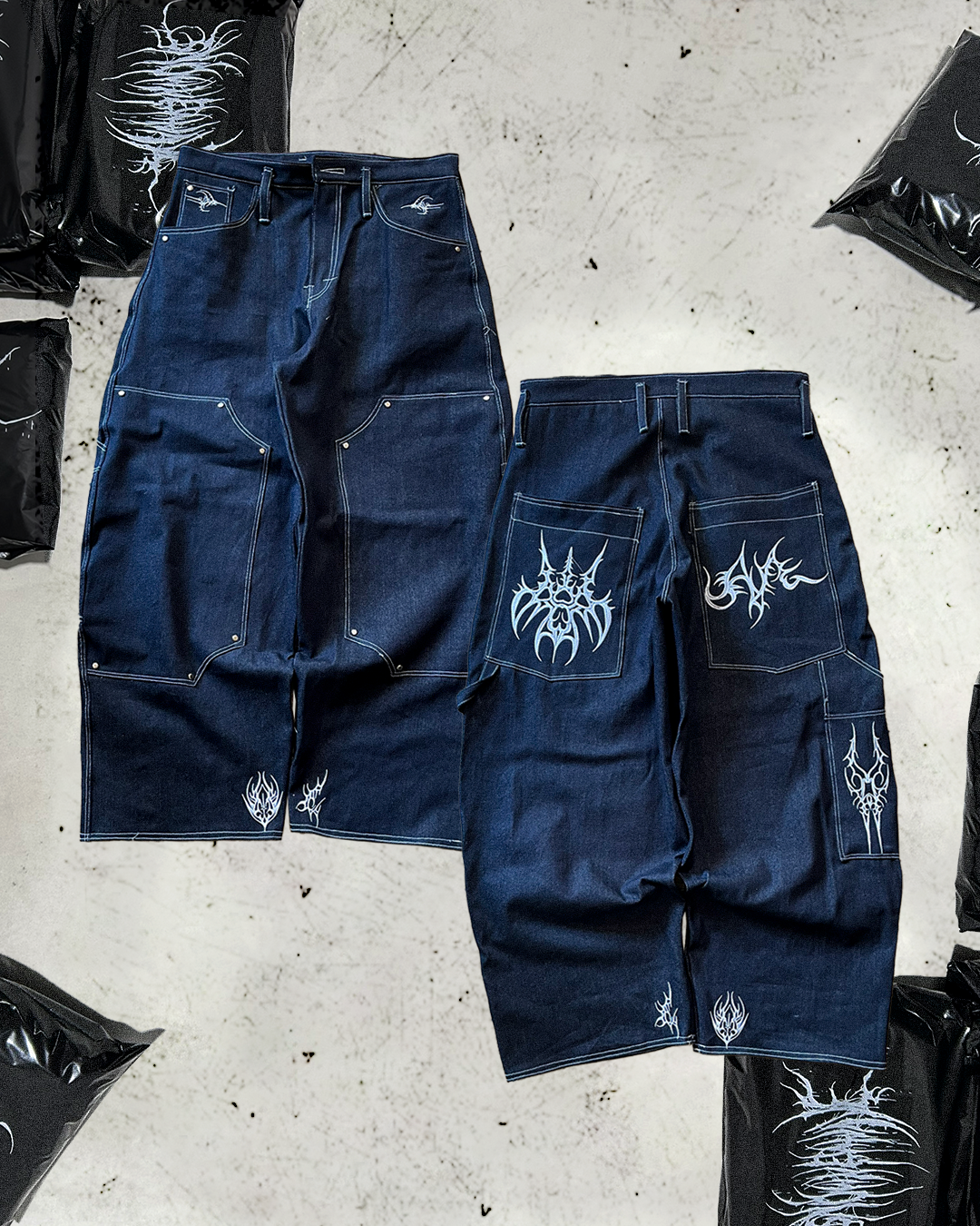 RAW DENIM CARPENTER BLUE