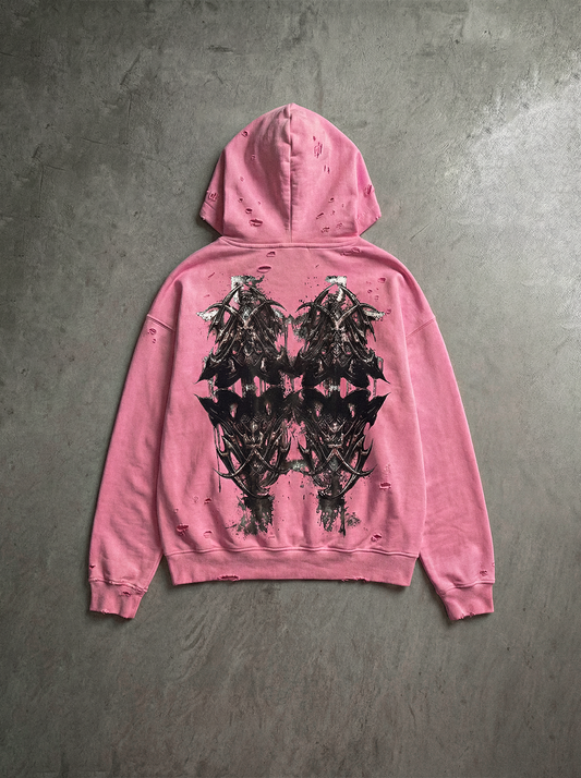 Bloodbound Zip Hoodie – Pink