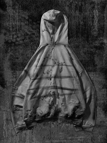 DISTRESSED CRUCIFIED HOODIE