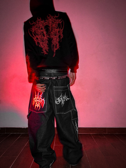 RAW DENIM CARPENTER BLACK