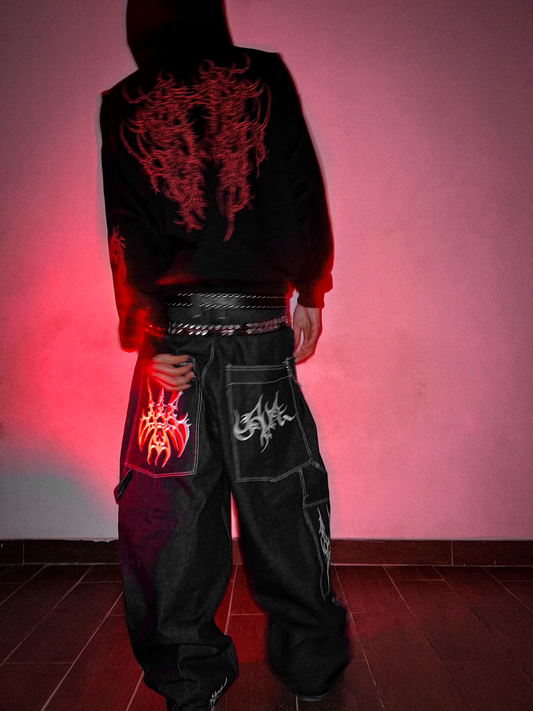 RAW DENIM CARPENTER BLACK
