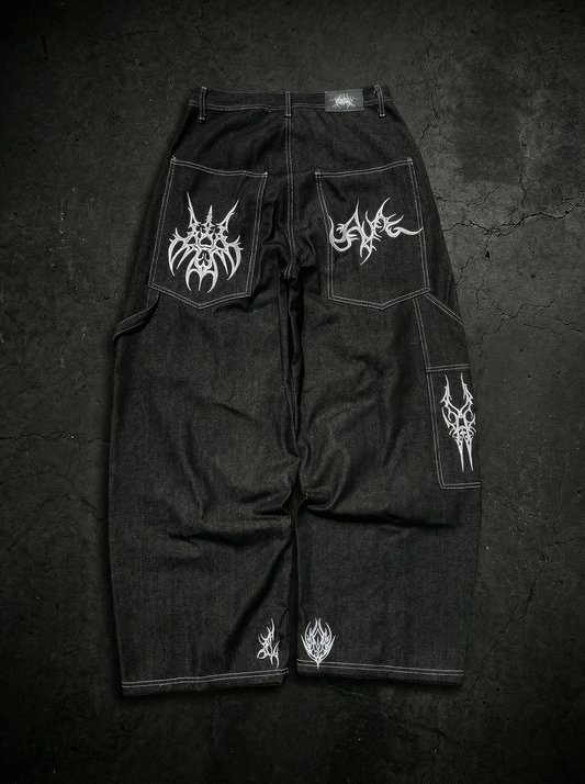 RAW DENIM CARPENTER BLACK