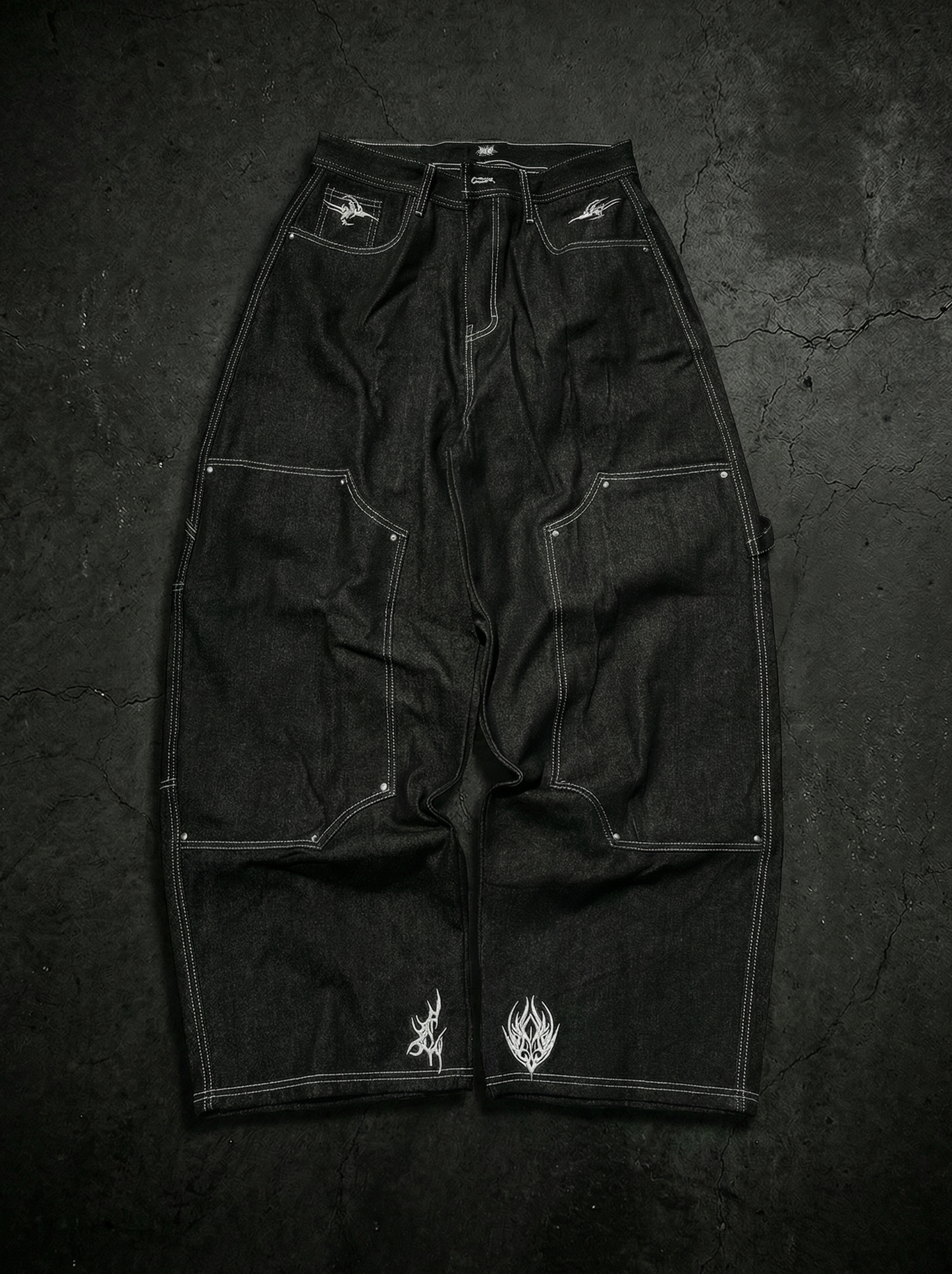 RAW DENIM CARPENTER BLACK