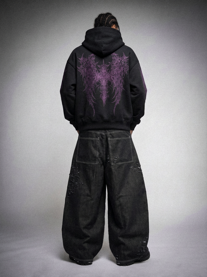 Destroyed Raw Denim
