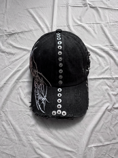 Distresse Cap Tribal Black