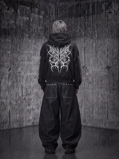 Distressed Raw Denim