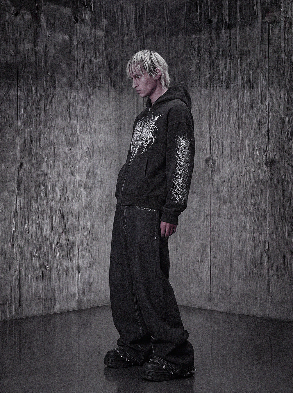 Distressed Raw Denim