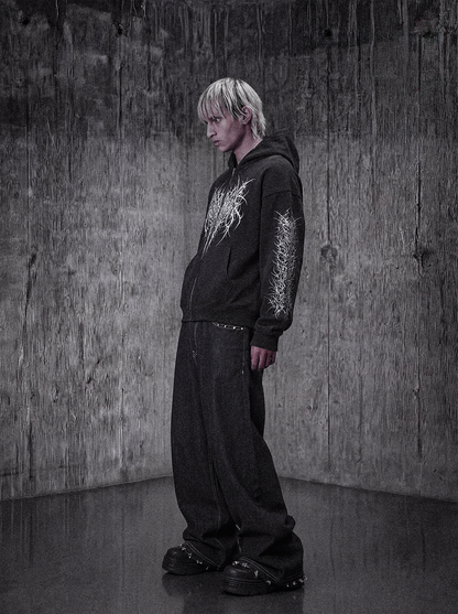 Distressed Raw Denim