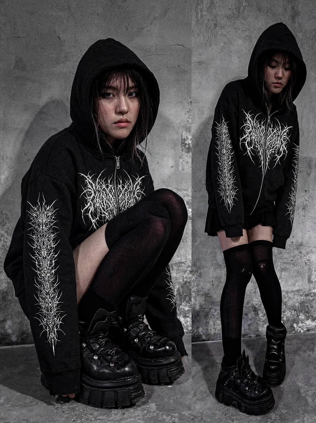 Necrospine Zip Hoodie