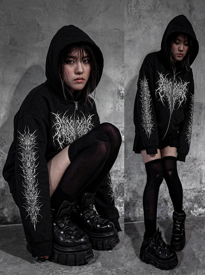 Necrospine Zip Hoodie