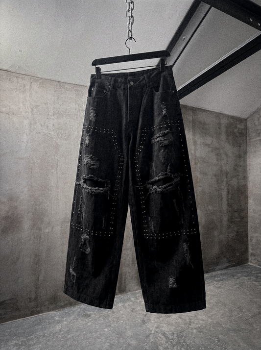 DISTRESSE PANT DENIM