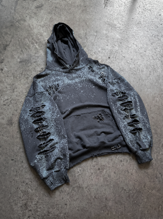 Hoodie Distresse Washed