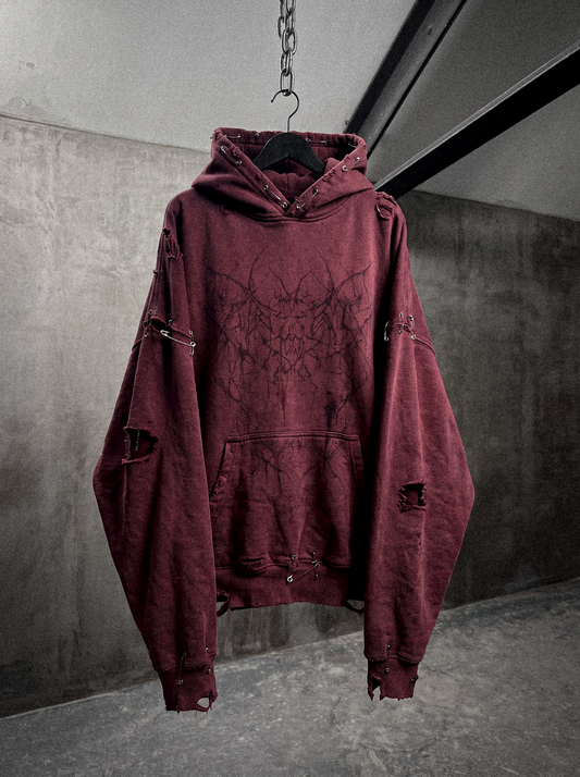 DISTRESSE WASHED HOODIE