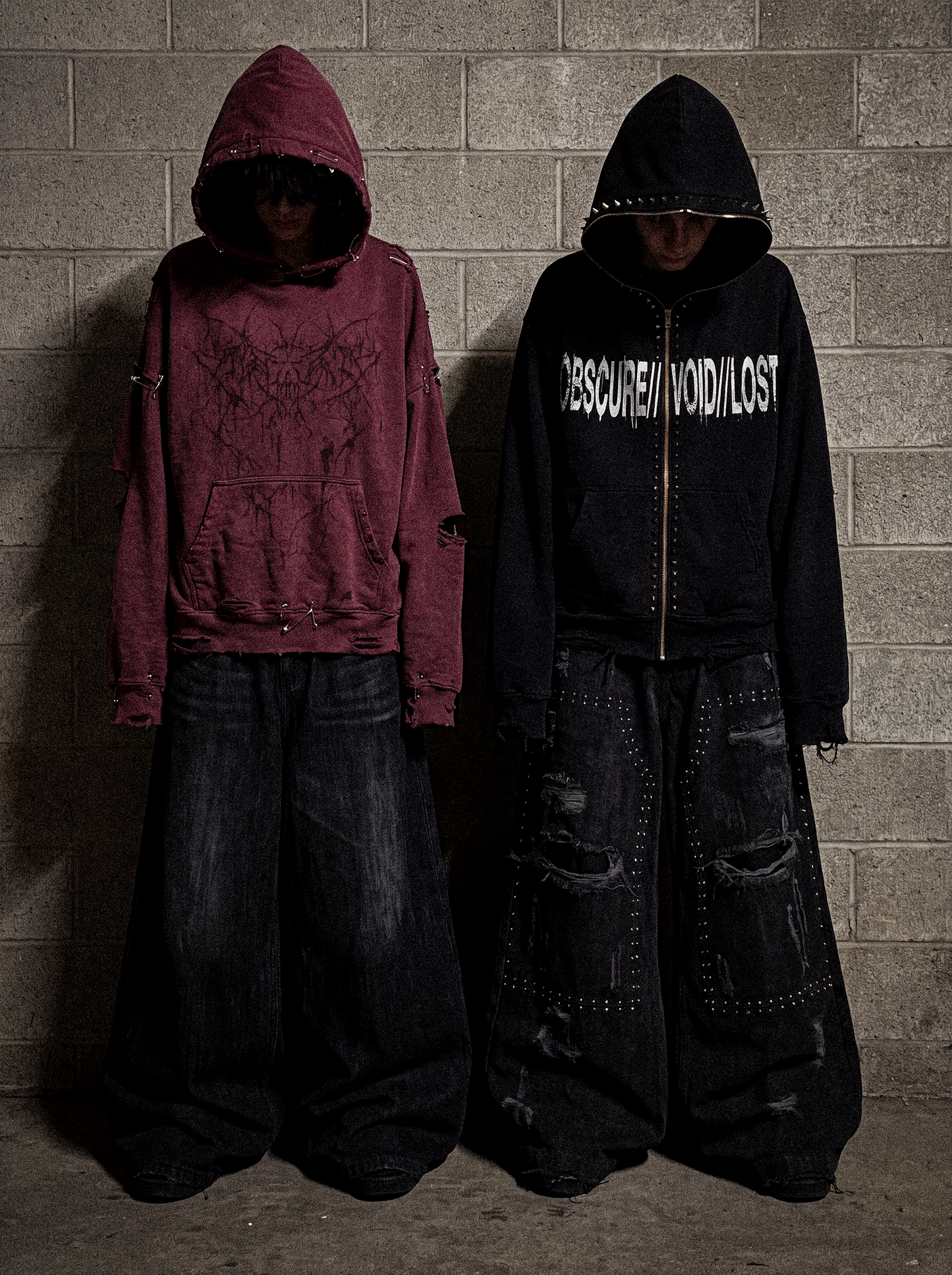 DISTRESSE WASHED HOODIE