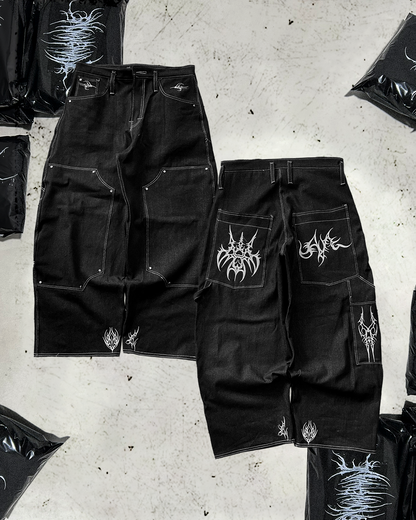RAW DENIM CARPENTER BLACK