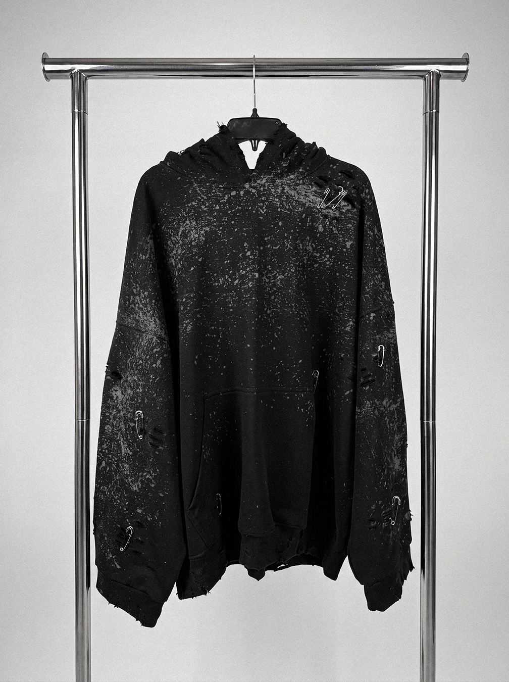 Hoodie Distresse Black