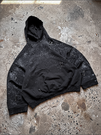 Hoodie Distresse Black